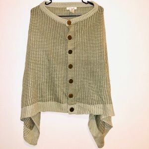 Knit poncho